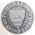 Siegel des Heinrich von Staufeneck: Fünfmal geteilte Bergspitze (Hochstaufen)